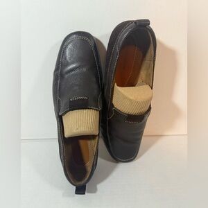 Men’s Naturalizer brown leather upper size 10 loafer shoes